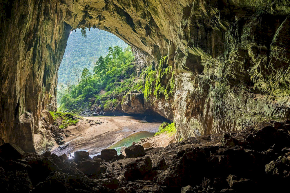 The main chamber of Son Doong Cave can fit a 40-story skyscraper inside